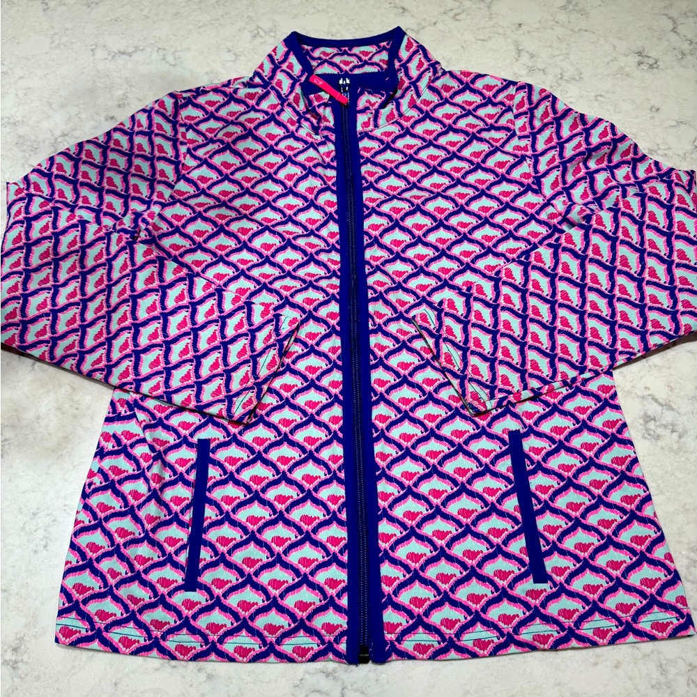 Vineyard Vines Girls spring zip up full zip jacket Size Girs 16 (XL)